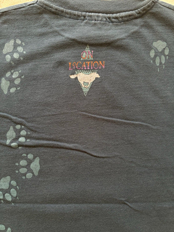Hanes Beefy Wolf print single-stitched tee