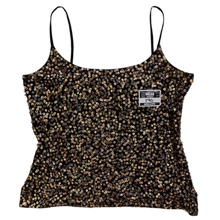 Brown sequins top