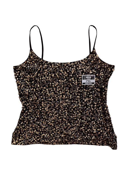 Brown sequins top
