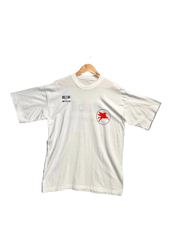 Mobil white vintage Tshirt
