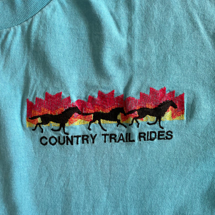 Country trail rides single-stitched tee