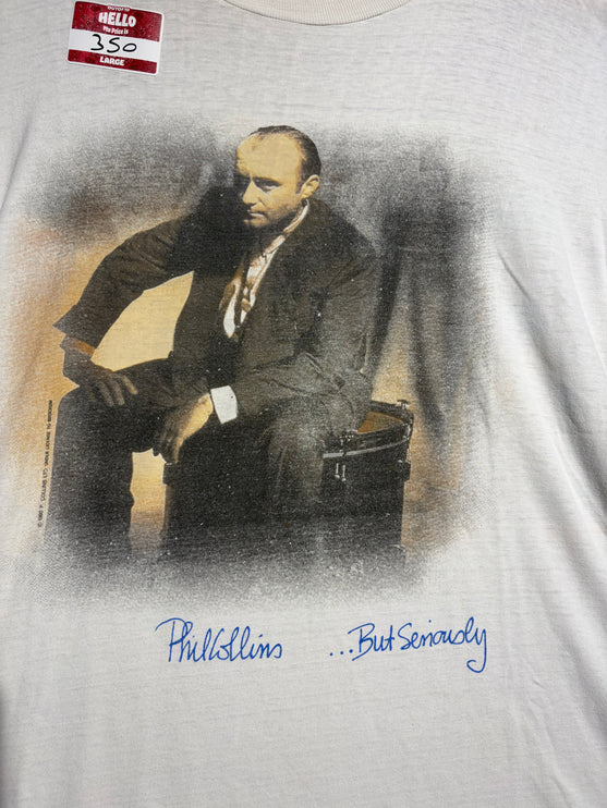 Vintage Phil Collins But Seriously World Tour Graphic T-Shirt