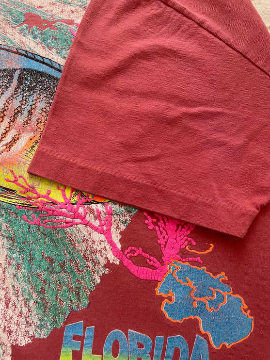 Single-stitched Destin Florida Reef Tropical Fish tee