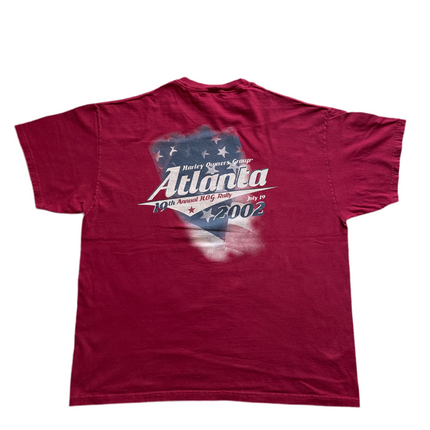 2002 harley owners 10th annual group h.o.g rally tee
