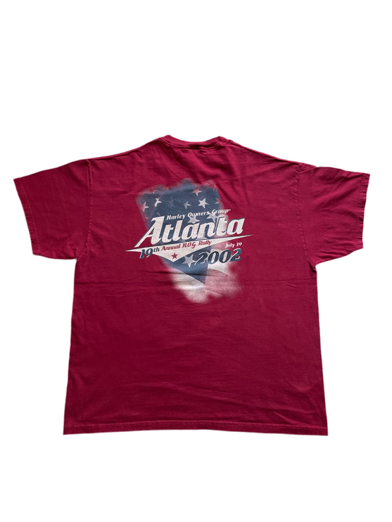 2002 harley owners 10th annual group h.o.g rally tee
