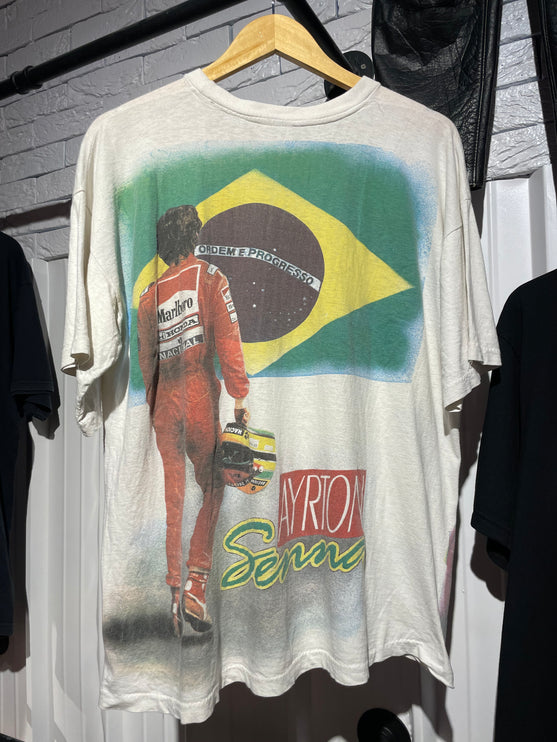 Rare senna f1 single-stitched tee