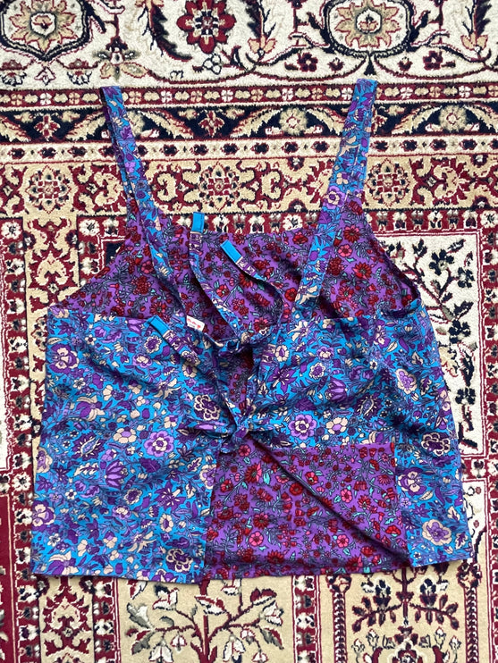 Floral reversible top