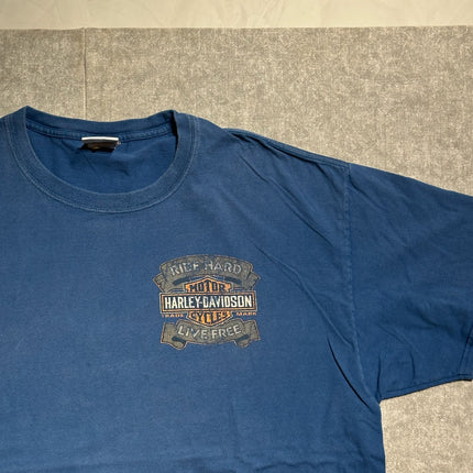 Harley-davidson ride hard live free jackson, wyoming. Tee