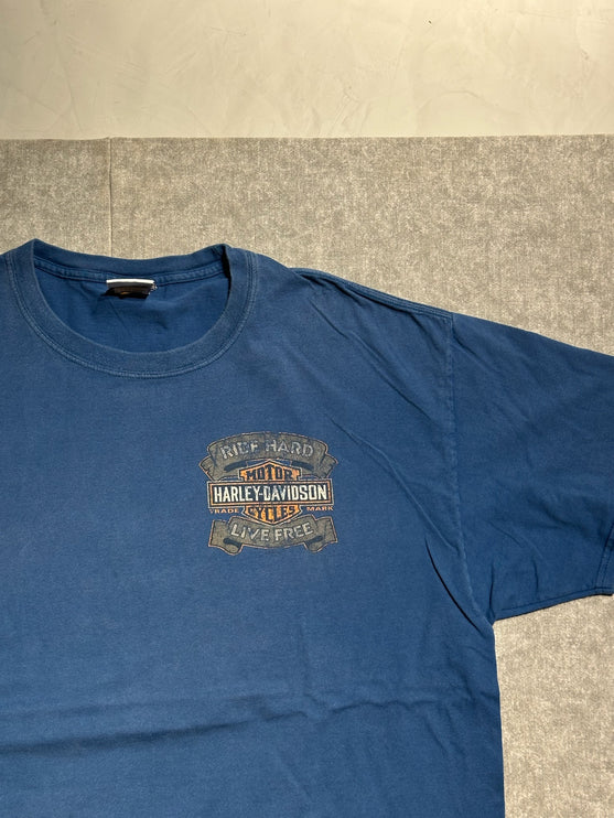 Harley-davidson ride hard live free jackson, wyoming. Tee