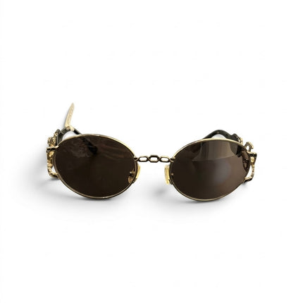 Vintage Oval Frame Designer Sunglasses