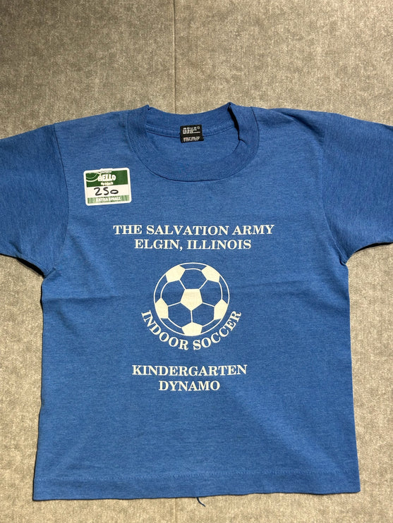 Kid’s The savlation army elgin, illinois. Indoor soccer single-stitched tee