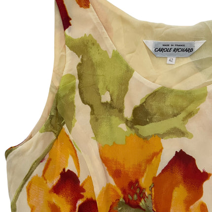 Carole richard cream floral dress