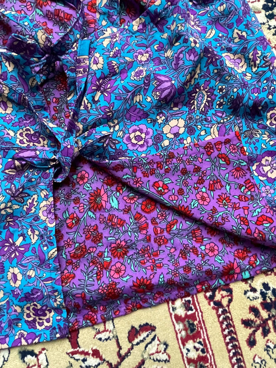 Floral reversible top