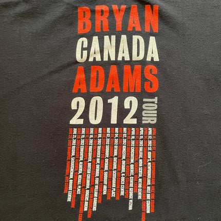 Bryan Adams Canada 2012 tour tee