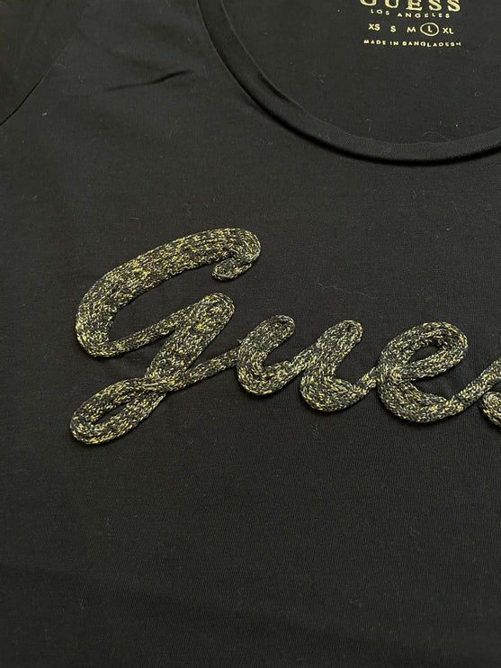 Guess crochet logo tee