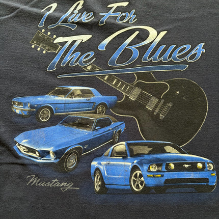 Mustang I live for the blues tee