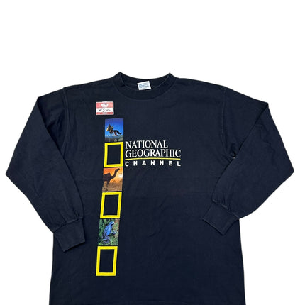 Rare 90s single-stitched national geographic channel long sleeve tee