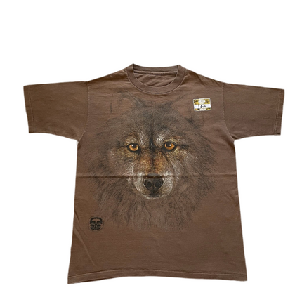 Single-stitched San Diego Zoo Wolf print tee