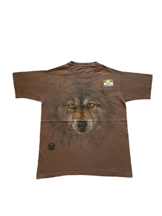 Single-stitched San Diego Zoo Wolf print tee