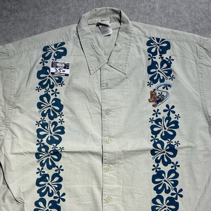Scooby doo hawaiian button-up shirt