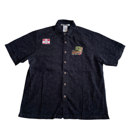 Mickey in paradise button-up shirt
