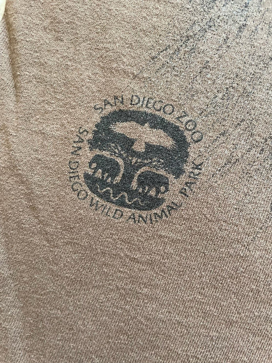 Single-stitched San Diego Zoo Wolf print tee