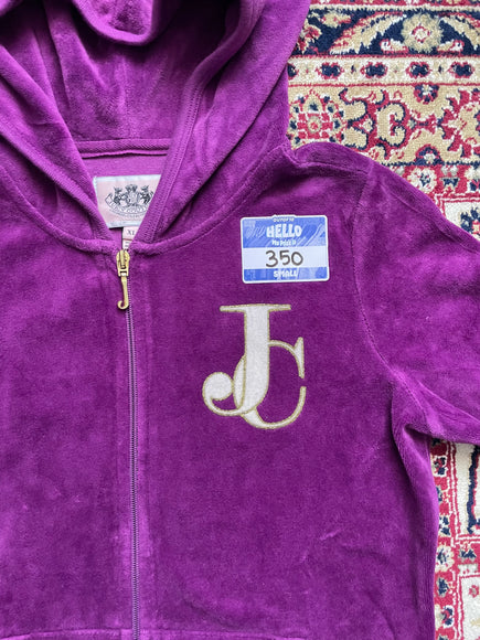 Purple velour juicy couture jacket