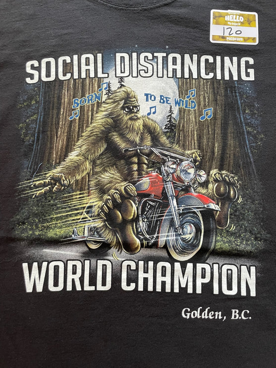 Social Distancing World Champion tee