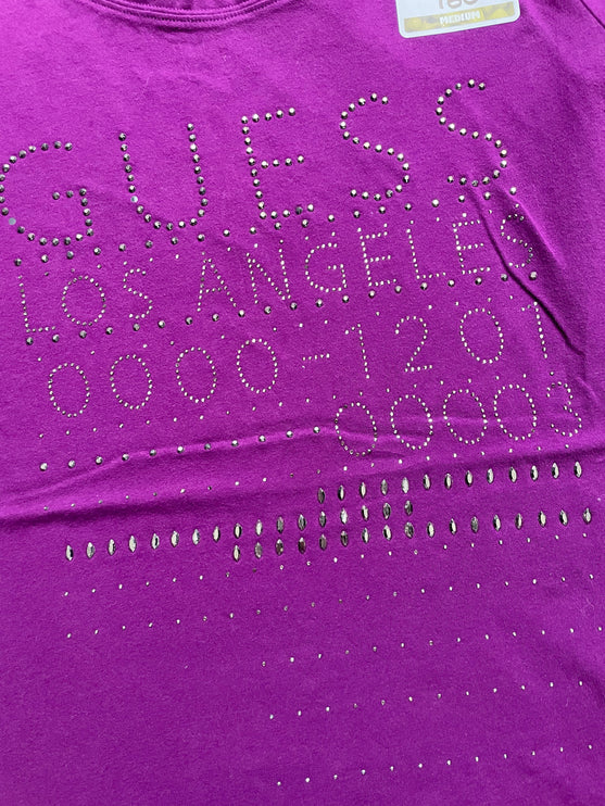 Guess los angeles bedazzled tee