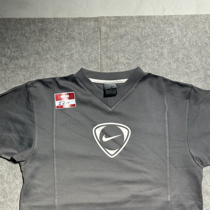 Nike logo grey jersey tee