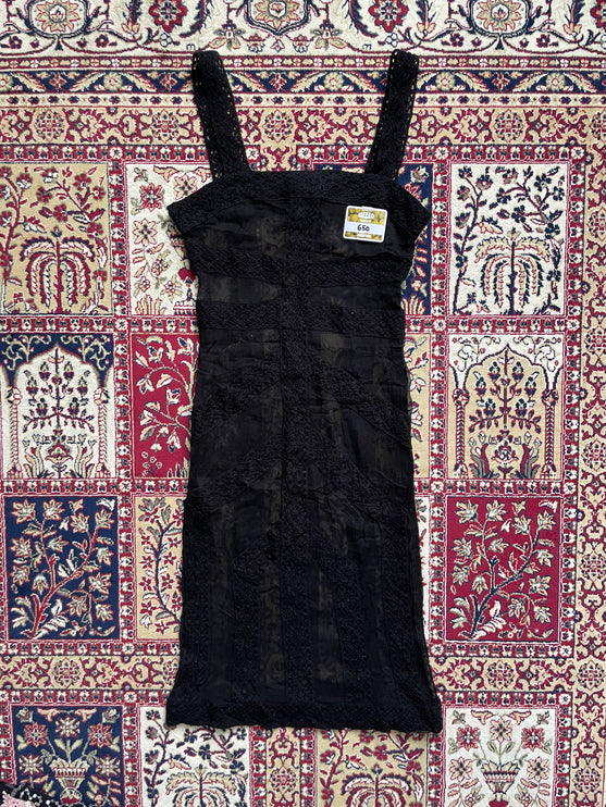 Moschino knitted see through dress