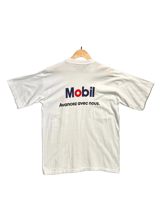 Mobil white vintage Tshirt