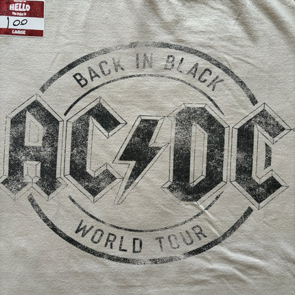 ACDC back in black world tour tee