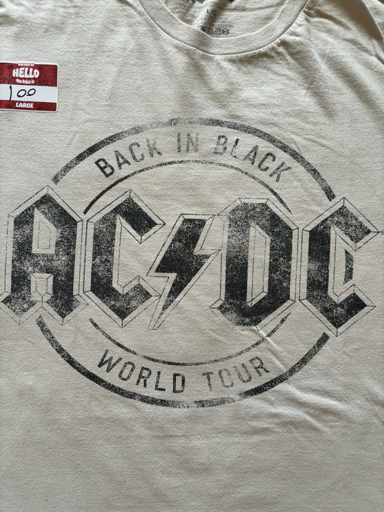 ACDC back in black world tour tee