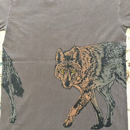 All over print wolf tee