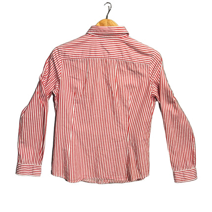 Lacoste red and white vintage shirt