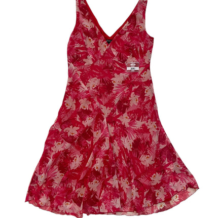 Rockman pink floral chiffon dress