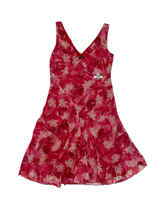 Rockman pink floral chiffon dress