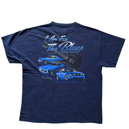 Mustang I live for the blues tee