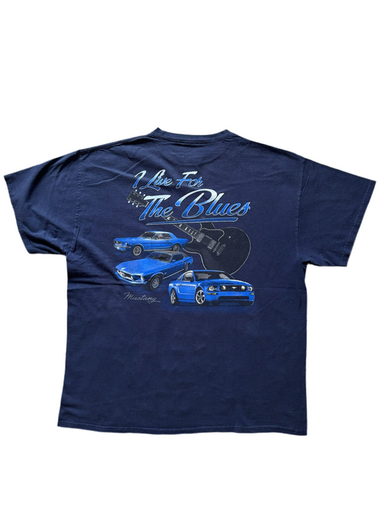 Mustang I live for the blues tee