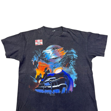 1990 zz top recycler world tour tee