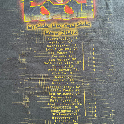 2002 tool inside the outside tour tee
