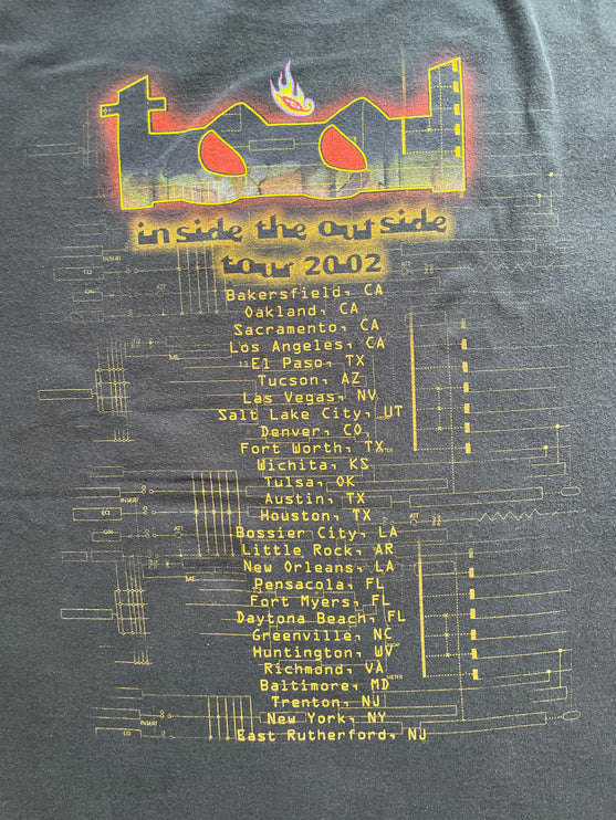 2002 tool inside the outside tour tee