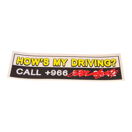How's My Driving? – Bumper Sticker