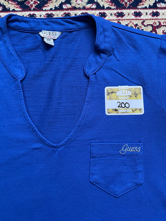 Guess blue pocket tee