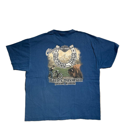 Harley-davidson ride hard live free jackson, wyoming. Tee