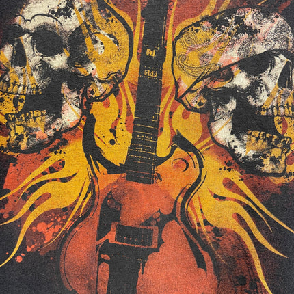 Guitar and skulls tee