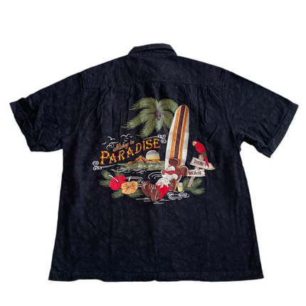 Mickey in paradise button-up shirt