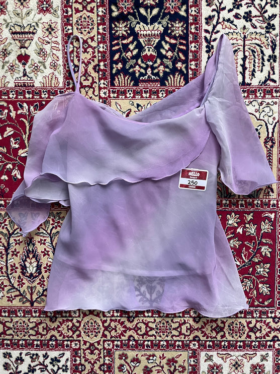 Purple chiffon top