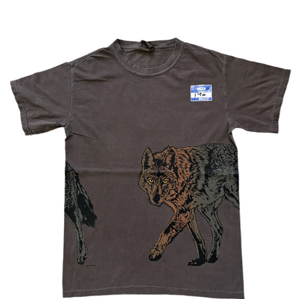 All over print wolf tee